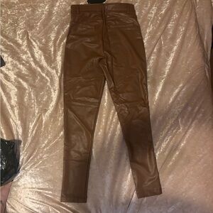 Women’s FN NWT Brown Leather Pants